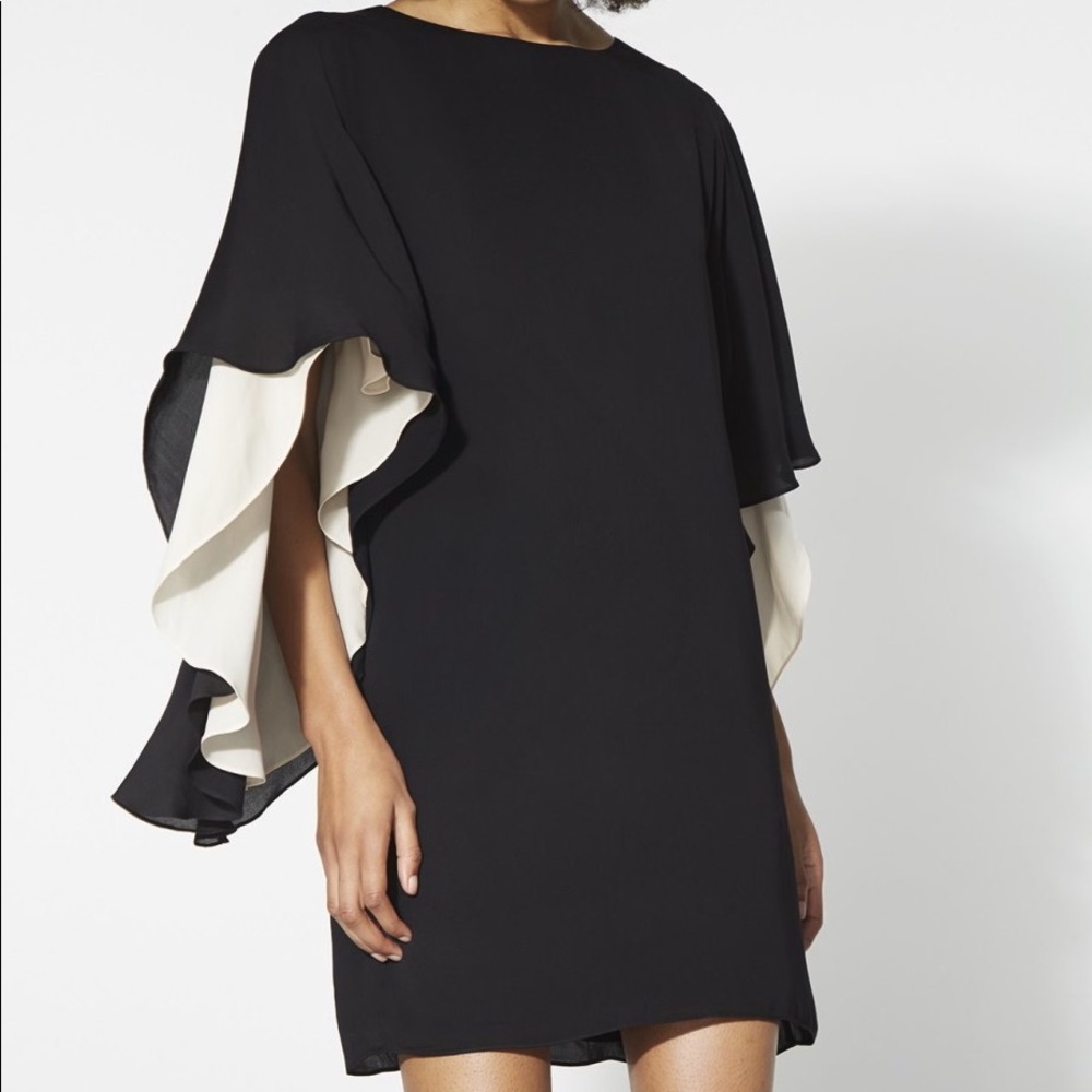 Halston Heritage Flowy Sleeve Dress